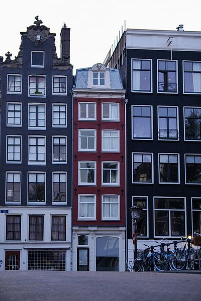 Grachtenpanden Amsterdam van Eliane Roest