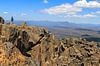 Het uitzicht vanaf de top van Cradle Mountain in Tasmanië van Daphne de Vries thumbnail