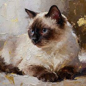 Katzenkunst-Sammlung – Birma-Katze von Johannas Art Creations