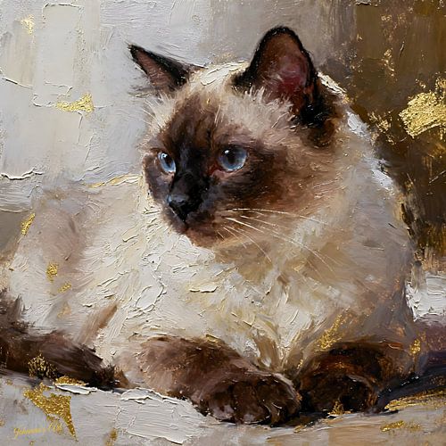 Kattenkunstcollectie - Birmaanse kat