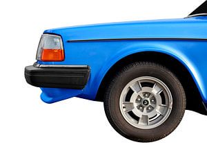 Volvo 240 in light blue