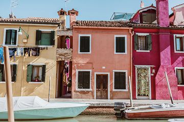 kleurrijke huisjes in Burano | Reisfotografie Italië van Anne Verhees