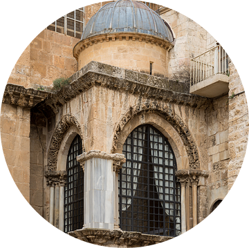Koepel op de Heilige Grafkerk in Jerusalem, Israel van Joost Adriaanse