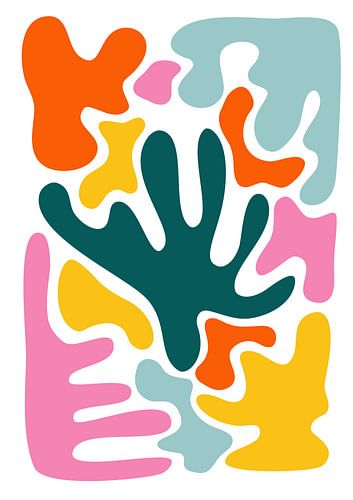 Colourful abstract shapes