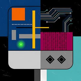 Digital Syntax – Abstract Tech Composition by achraf Ramadhan
