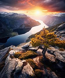 Sunrise on the fjord