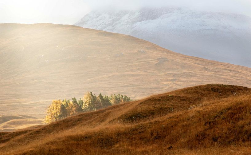 Le soleil qui perce les Highlands écossais par Guido Boogert