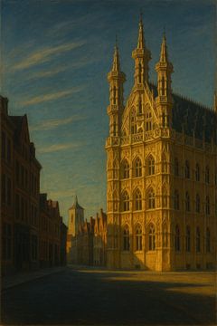 Gouden gloed in Leuven - gotische harmonie in avondlicht