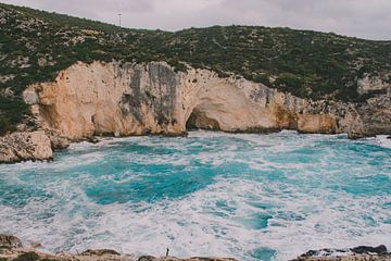 A rough sea in Zakynthos, Greece. by Lizet Wesselman