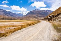 Weids uitzicht in een vallei in de Andes (Peru)