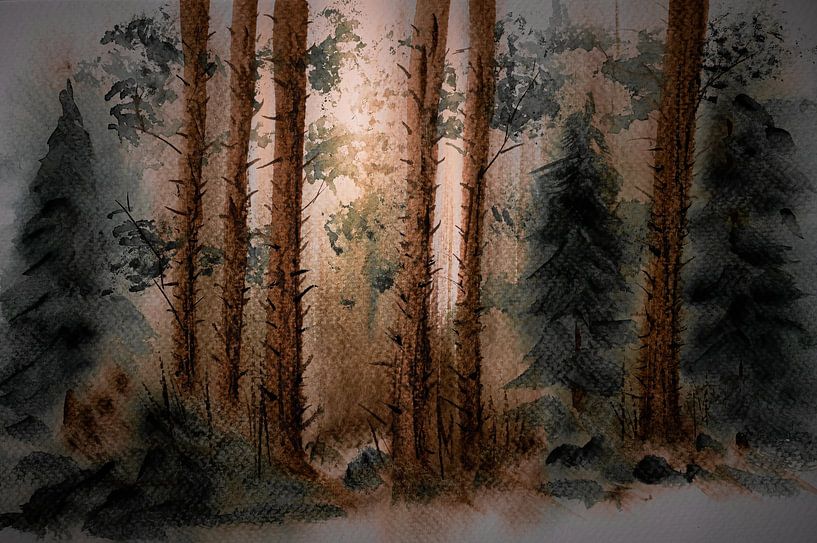 Aquarel part 90 van Tania Perneel