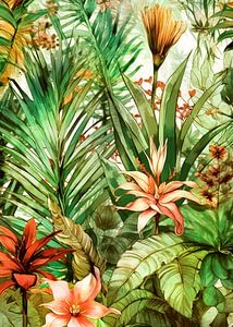 Blumen botanisches Muster 21 #tropisch
