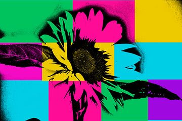 Sunflower Pop Art van Petra Nawrath