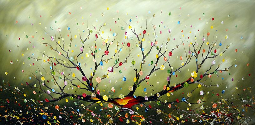 Fleur verte par Gena Theheartofart