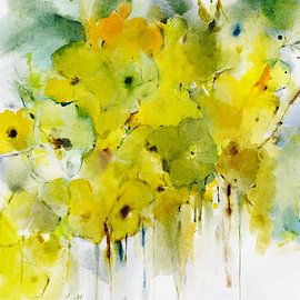 Green-yellow bouquet by annemiek art