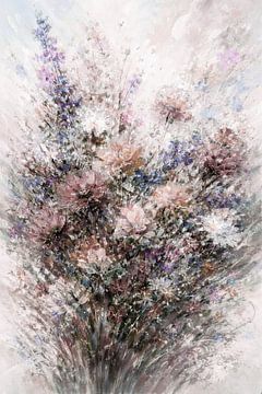 Delicate pastel flowers by Claudia Gründler