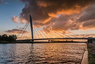 Prinz-Klaus-Brücke Sonnenuntergang von Jeroen de Jongh Miniaturansicht
