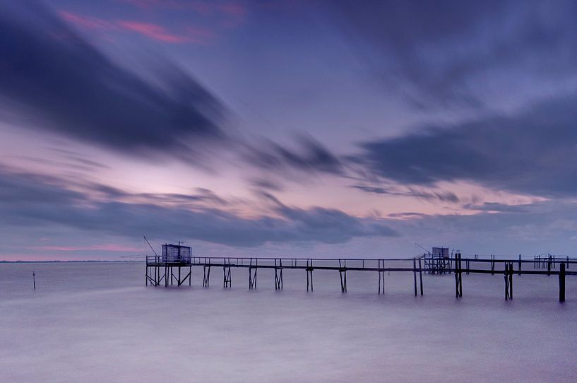 Fishing houses, long exposure van Tammo Strijker