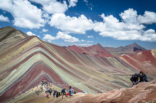 Rainbow mountains in Peru
