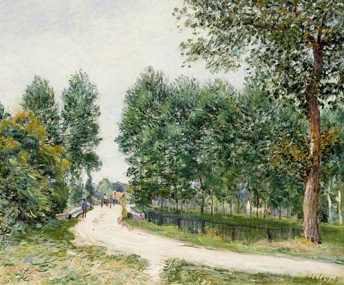 Alfred Sisley,Het pad van Saint Mammes, ochtend