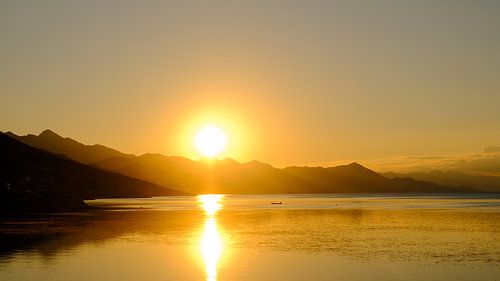 Sunset in the mountains