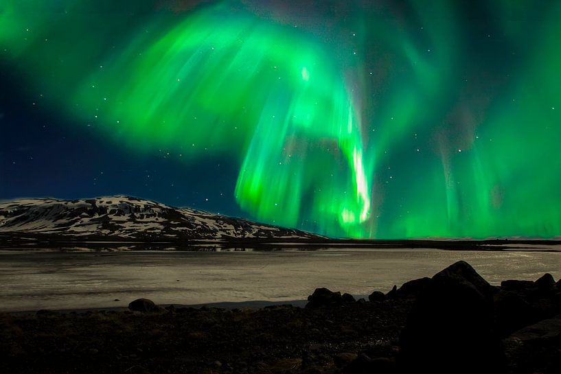 Noorderlicht, Aurora Borealis. IJsland van Gert Hilbink