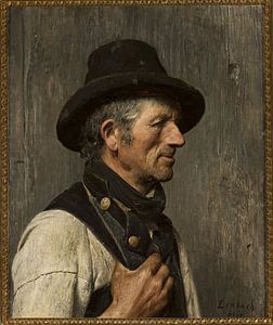 Franz von Lenbach, Bildnis eines Fischers mit Hut, 1861