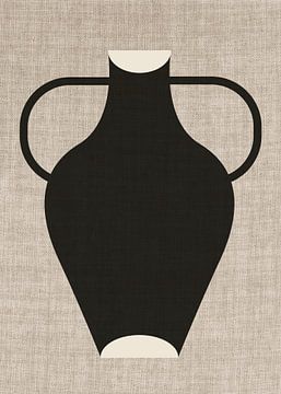 TW Living - Linen collection - vase black three von TW living