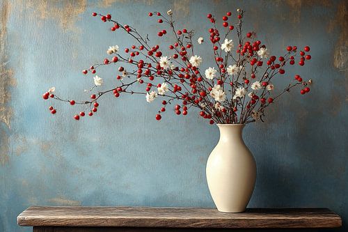 Stillness in Red and White