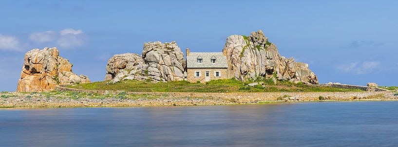 Panorama of La Maison du Gouffre, Brittany, France by Henk Meijer Photography