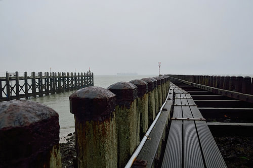 Boardwalk leading to the sea