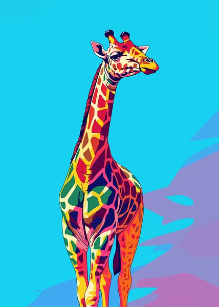 Zebra Dieren Pop Art Kleurstijl van Mason Scott