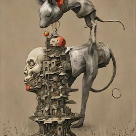 The Mechanical Tower of Babel by Ria van Werven