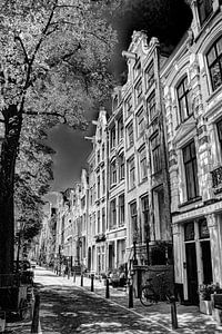 Jordaan Westerkerk Amsterdam Niederlande Schwarz und Weiß