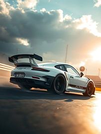 Porsche 911 GT3 RS sur la piste nuageuse 2