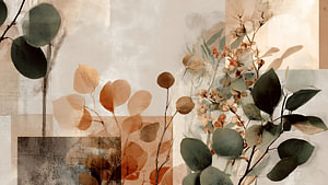 Wildblumen in der Abenddämmerung