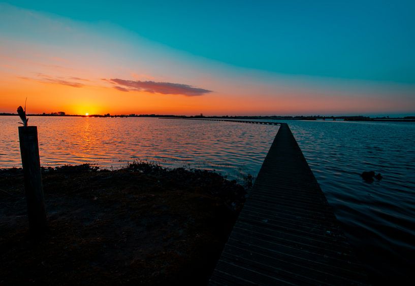Sunset at the pier by Visual Creations by Timon