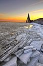 Lauwersmeer Winter, Nederland van Peter Bolman thumbnail