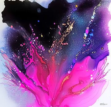 painting van alcohol ink en acryl van Gelissen Artworks