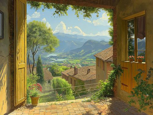 prachtig uitzicht vanuit de kamer