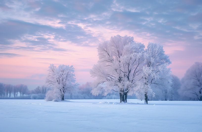 Baum im Winter von fernlichtsicht