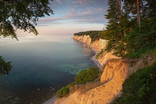 De krijtrotsen op het eiland Rügen aan de Oostzee