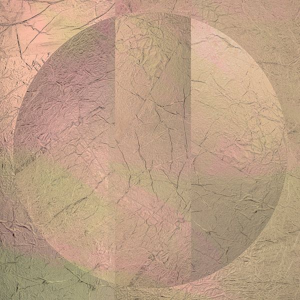 Modern Abstract in minimalism. Pink and beige. by Alie Ekkelenkamp