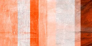 Warme Streifen - Moderne und abstrakte zeitgenössische Kunst