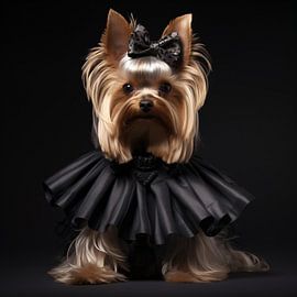 Terrier with dress by Surreal Media