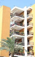 Colourful apartment building in Brindisi