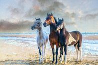 Mini horses art 1 by Marcel Kieffer thumbnail