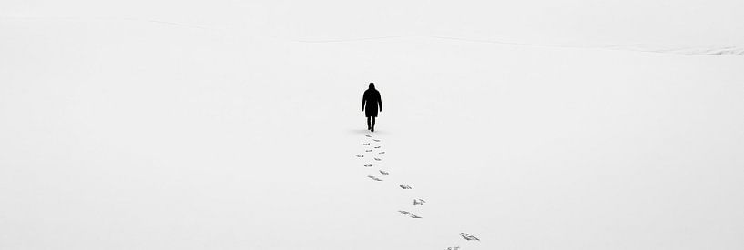 Lonely steps in the snow by Poster Art Shop