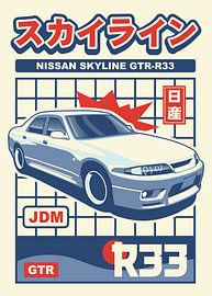 Nissan Skyline GTR R33 von Kaminarirace