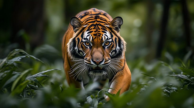Majestic Tiger on the Prowl by Lisa Bovenlander